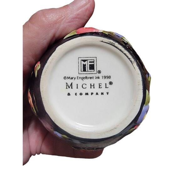 Mary Engelbreit Teapot Sugar Creamer Cottage Rose - Picture 4 of 5